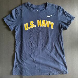 Women’s Nike US Navy T-shirt, Navy Blue Yellow Size XS